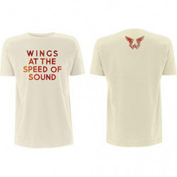 PAUL MCCARTNEY UNISEX TEE: WINGS AT THE SPEED OF SOUND (BACK PRINT) (SMALL)