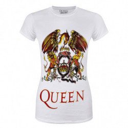 QUEEN LADIES TEE: CLASSIC CREST (MEDIUM)