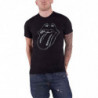 THE ROLLING STONES UNISEX TEE: TONGUE (DIAMANTE) (LARGE)