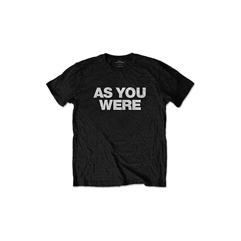 LIAM GALLAGHER UNISEX TEE: AS YOU WERE (LARGE)