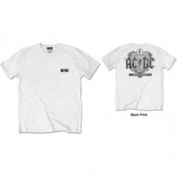 AC/DC UNISEX TEE: BLACK ICE (BACK PRINT/RETAIL PACK) (LARGE)