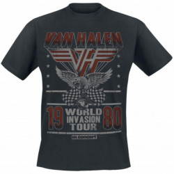 VAN HALEN UNISEX TEE: INVASION TOUR '80 (X-LARGE)