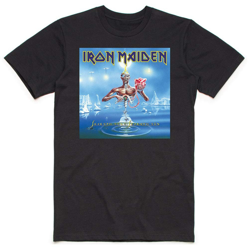 IRON MAIDEN UNISEX TEE: SEVENTH SON BOX (MEDIUM)