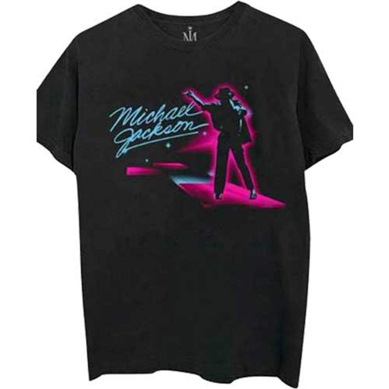 MICHAEL JACKSON UNISEX TEE: NEON (LARGE)