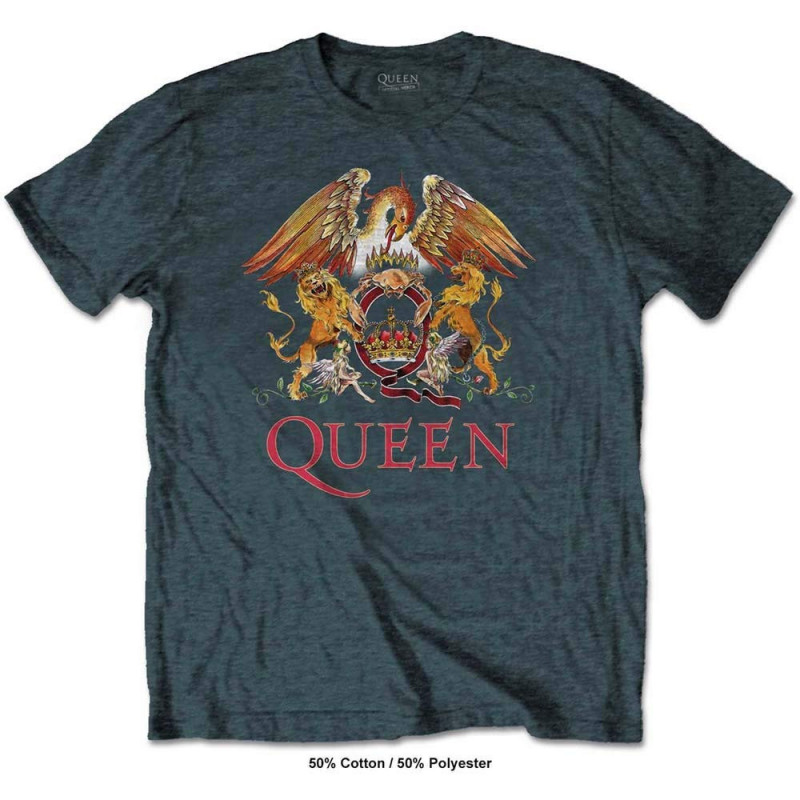 QUEEN UNISEX TEE: CLASSIC CREST (XX-LARGE)