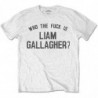 LIAM GALLAGHER UNISEX TEE: WHO THE FUCKà (XX-LARGE)