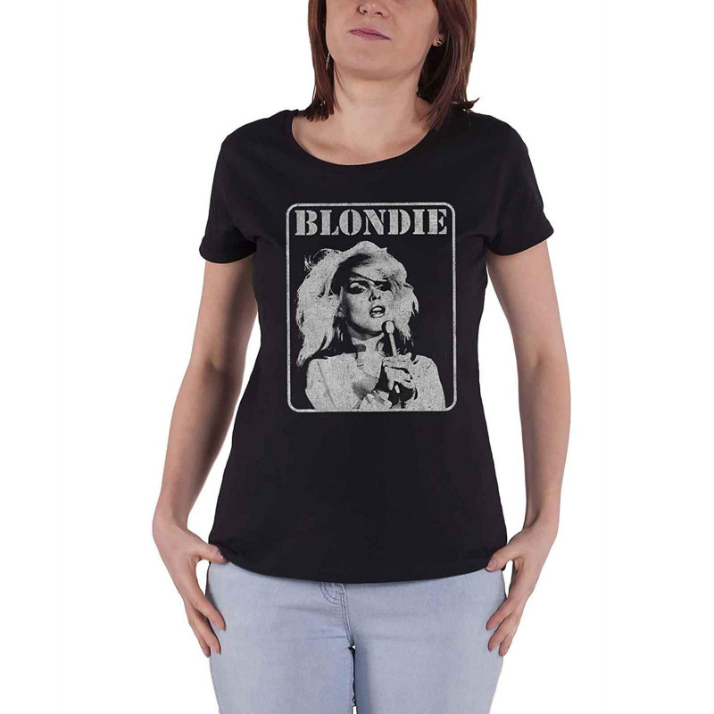 BLONDIE LADIES TEE: PRESENTE POSTER (MEDIUM)