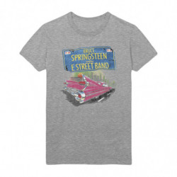 BRUCE SPRINGSTEEN UNISEX TEE: PINK CADILLAC (BACK PRINT) (SMALL)