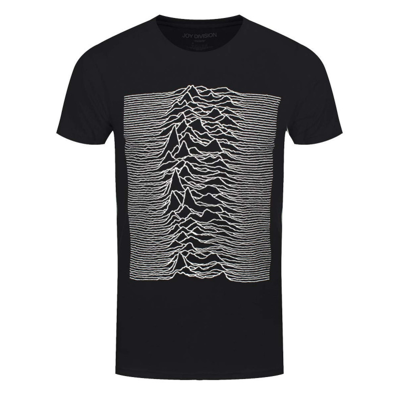 JOY DIVISION UNISEX TEE: UNKNOWN PLEASURES (BACK PRINT) (SMALL)