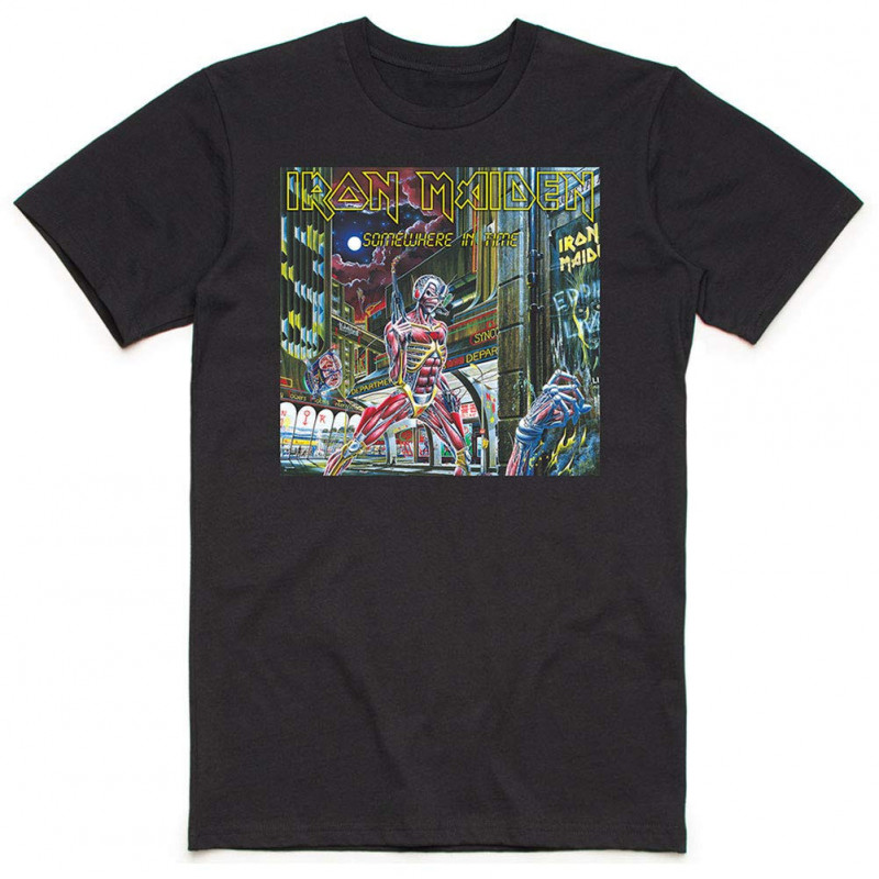 IRON MAIDEN UNISEX TEE: SOMEWHERE IN TIME BOX (X-LARGE)