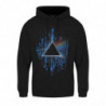 PINK FLOYD UNISEX PULLOVER HOODIE: DARK SIDE OF THE MOON BLUE SPLATTER (XX-LARGE)