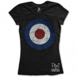 THE WHO LADIES TEE: TARGET DISTRESSED (XX-LARGE)