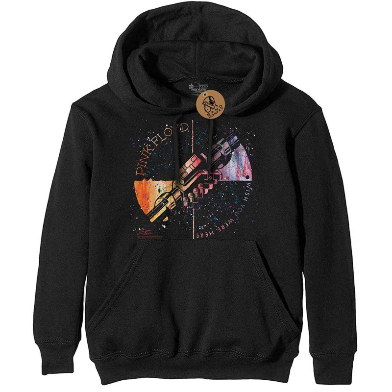 PINK FLOYD UNISEX PULLOVER HOODIE: MACHINE GREETING ORANGE (SMALL)