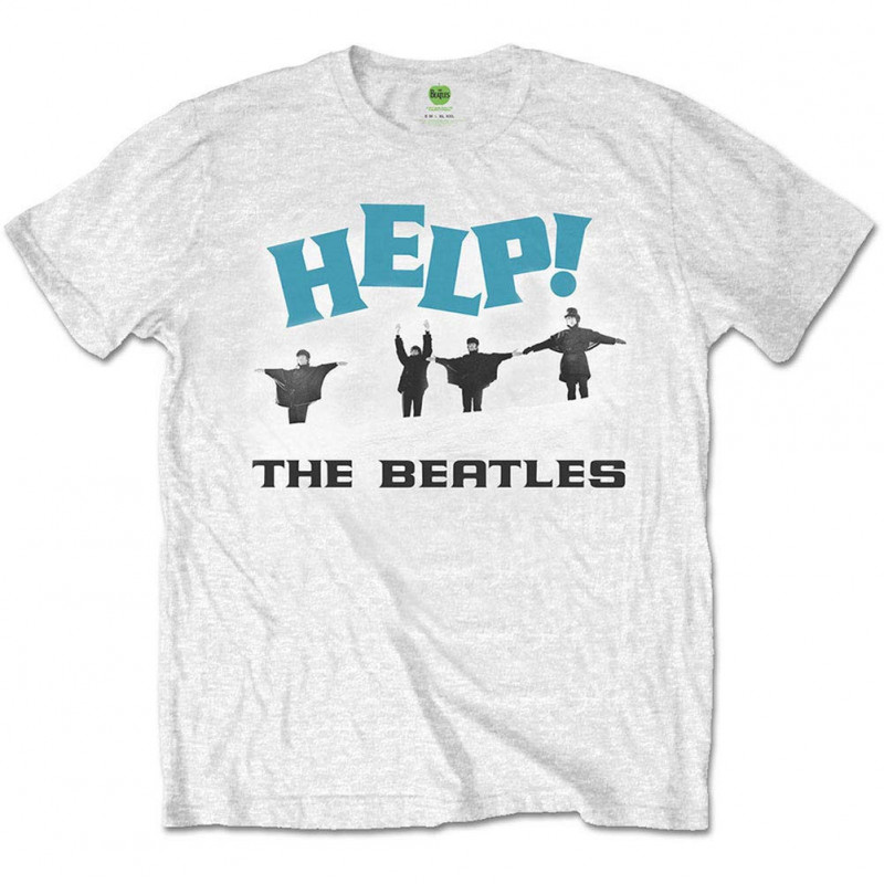 THE BEATLES UNISEX TEE: HELP! SNOW (LARGE)