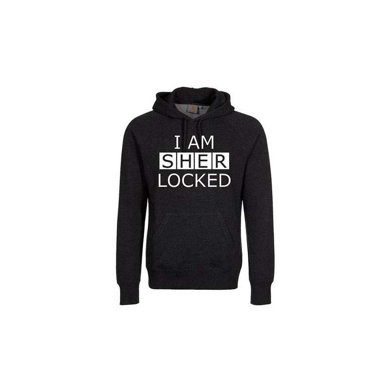 SHERLOCK UNISEX PULLOVER HOODIE: I AM SHERLOCKED (X-LARGE)