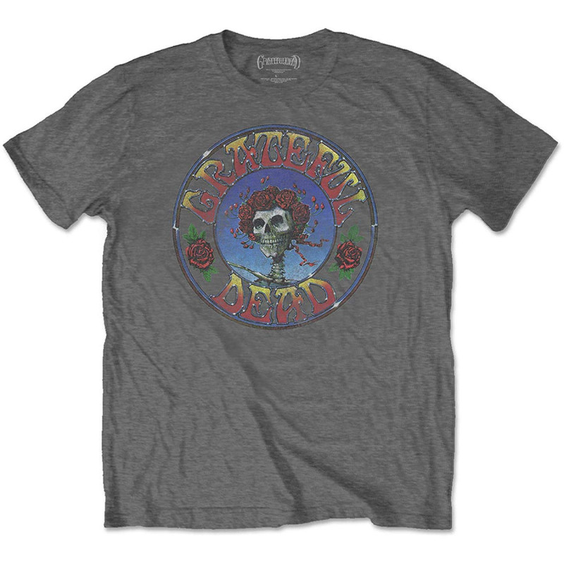 GRATEFUL DEAD UNISEX TEE: BERTHA CIRCLE VINTAGE WASH (SMALL)