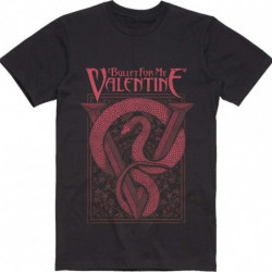 BULLET FOR MY VALENTINE UNISEX TEE: RED SNAKE (LARGE)