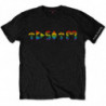 PINK FLOYD UNISEX TEE: DARK SIDE PRISM INITIALS (XX-LARGE)