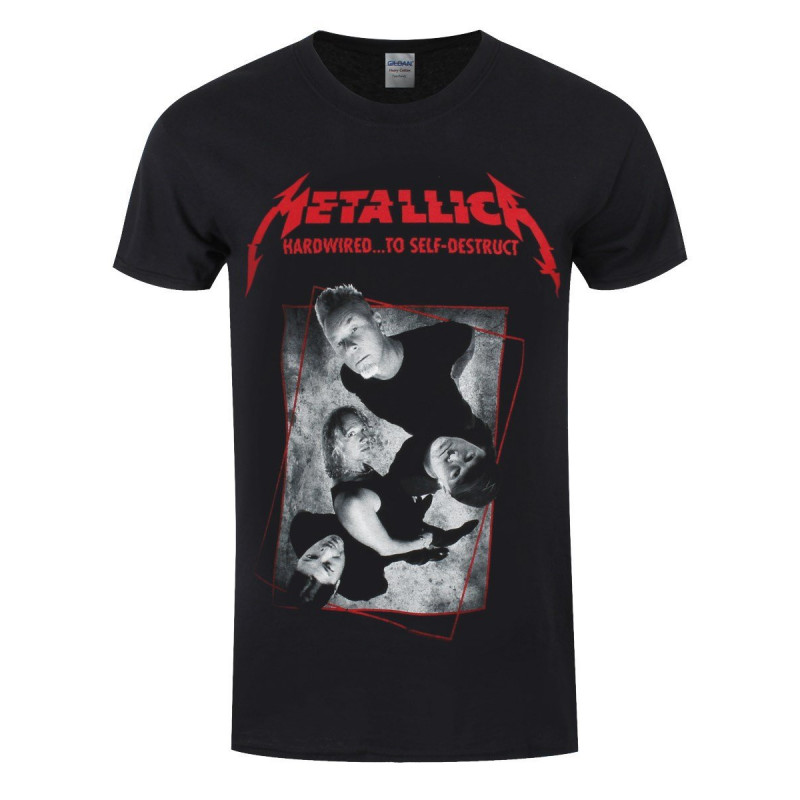 METALLICA UNISEX TEE: HARDWIRED BAND CONCRETE (X-LARGE)