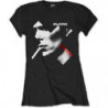 DAVID BOWIE LADIES TEE: X SMOKE RED LADY (MEDIUM)