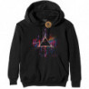 PINK FLOYD UNISEX PULLOVER HOODIE: DARK SIDE OF THE MOON PINK SPLATTER (X-LARGE)