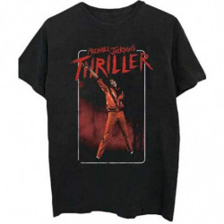 MICHAEL JACKSON UNISEX TEE: THRILLER WHITE RED SUIT (XX-LARGE)