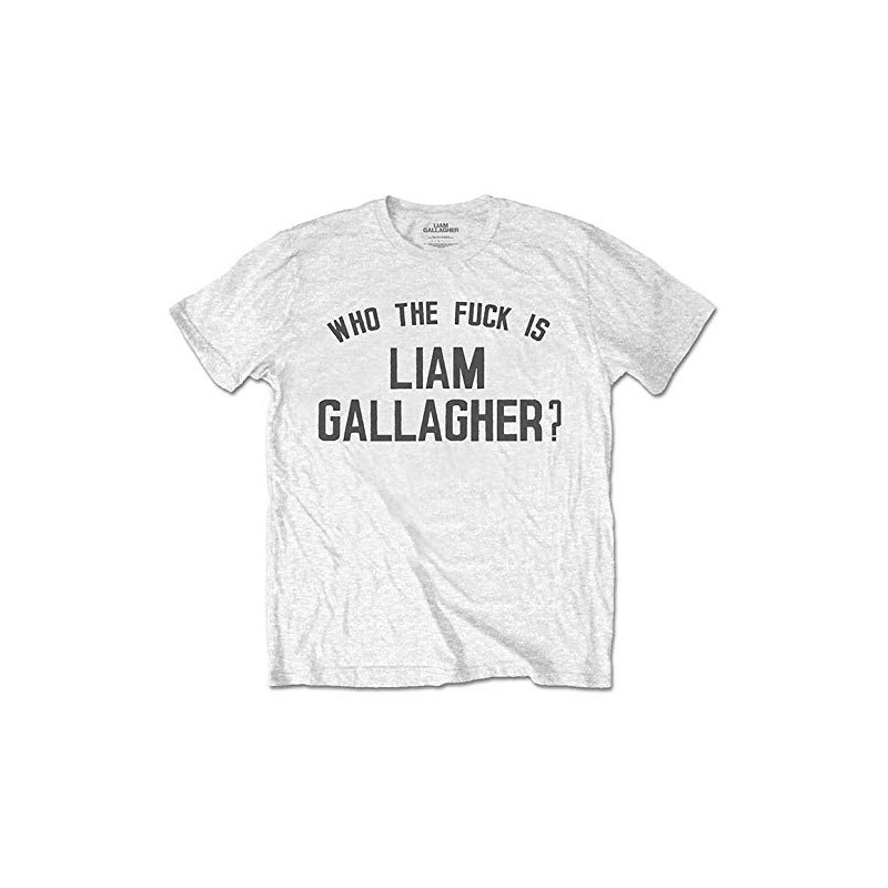 LIAM GALLAGHER UNISEX TEE: WHO THE FUCKà (X-LARGE)