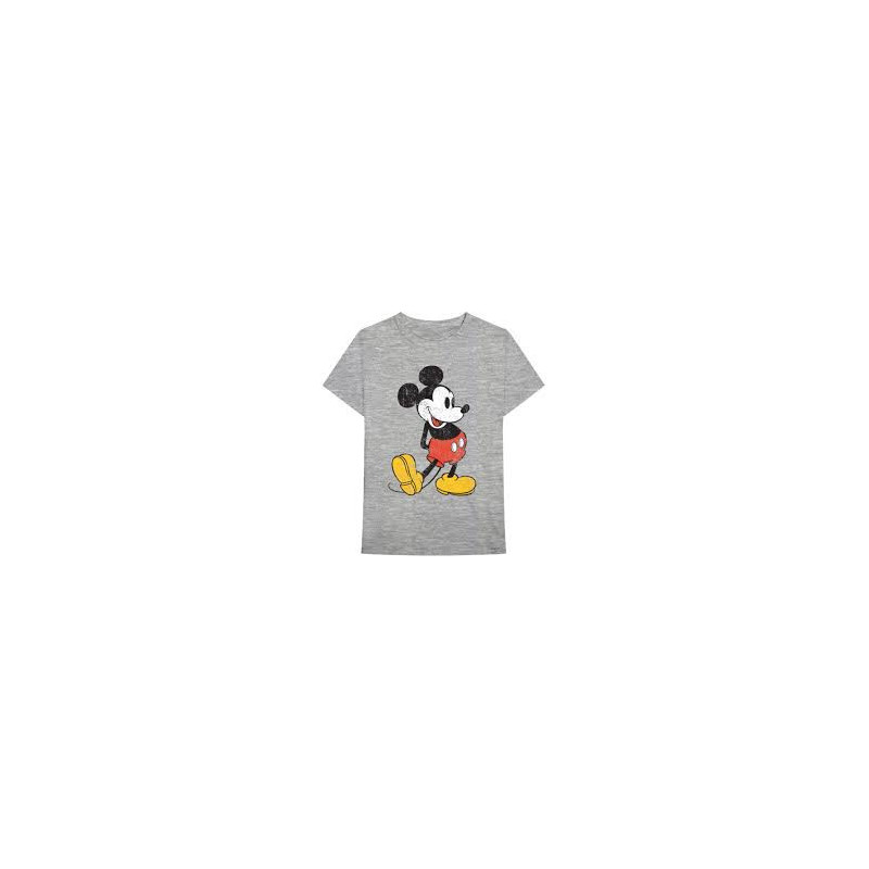 DISNEY UNISEX TEE: MICKEY MOUSE VINTAGE (XX-LARGE) GREY UNISEX