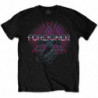 FOREIGNER UNISEX TEE: NEON GUITAR (SMALL)
