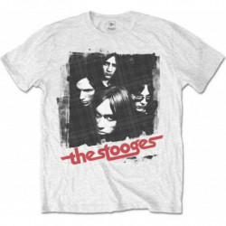 IGGY & THE STOOGES UNISEX TEE: FOUR FACES (SMALL)