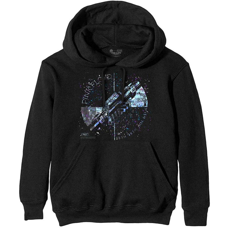 PINK FLOYD UNISEX PULLOVER HOODIE: MACHINE GREETING BLUE (XX-LARGE)