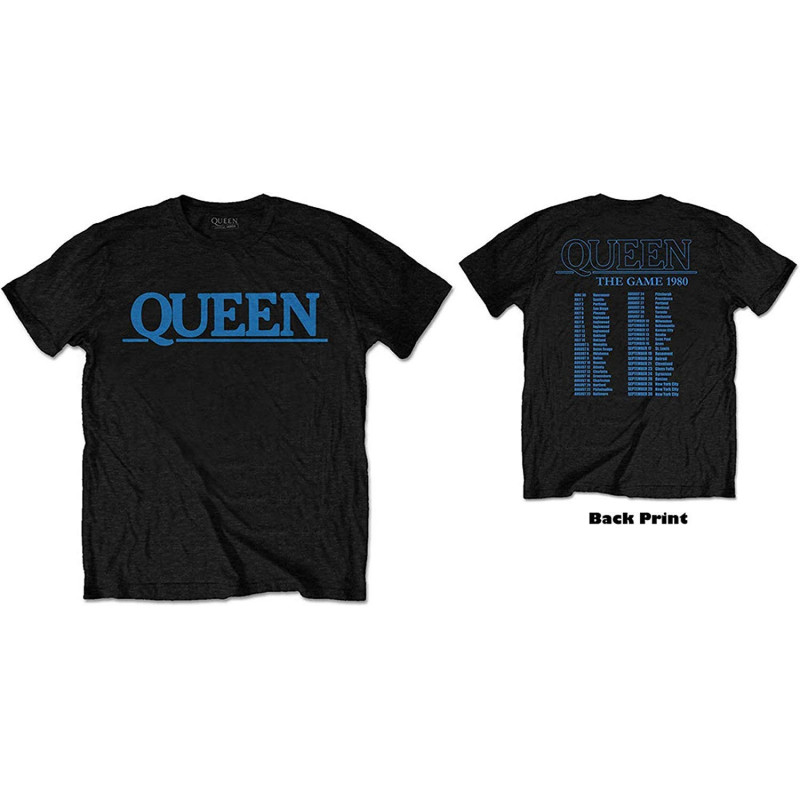 QUEEN UNISEX TEE: THE GAME TOUR (BACK PRINT) (XXX-LARGE)