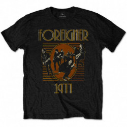 FOREIGNER UNISEX TEE: EST' 1977 (SMALL)
