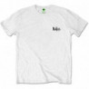 THE BEATLES UNISEX TEE: DROP T LOGO (BACK PRINT/RETAIL PACK) (SMALL)