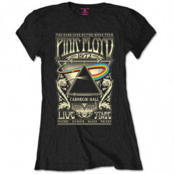 PINK FLOYD LADIES TEE: CARNEGIE HALL POSTER (SMALL)