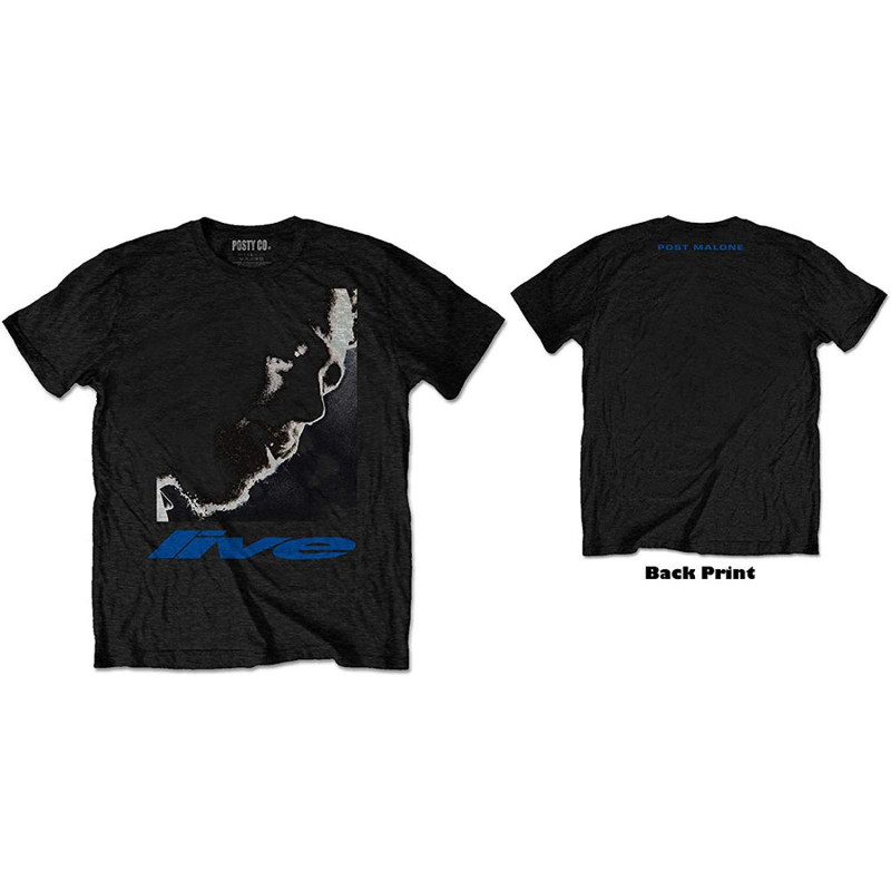 POST MALONE UNISEX TEE: HT LIVE CLOSE-UP (BACK PRINT) (XXX-LARGE)