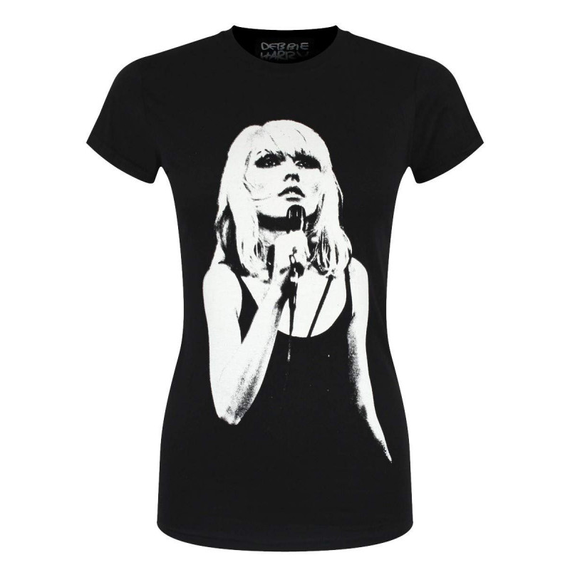 DEBBIE HARRY LADIES TEE: OPEN MIC. (X-LARGE)