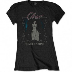 CHER LADIES TEE: HEART OF STONE (LARGE)