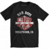 MOTLEY CRUE UNISEX TEE: BAD BOYS SHIELD (SMALL)