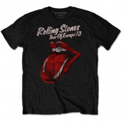 THE ROLLING STONES UNISEX TEE: 73 TOUR (LARGE)