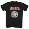 NIRVANA UNISEX TEE: DISTRESSED LOGO (LARGE)