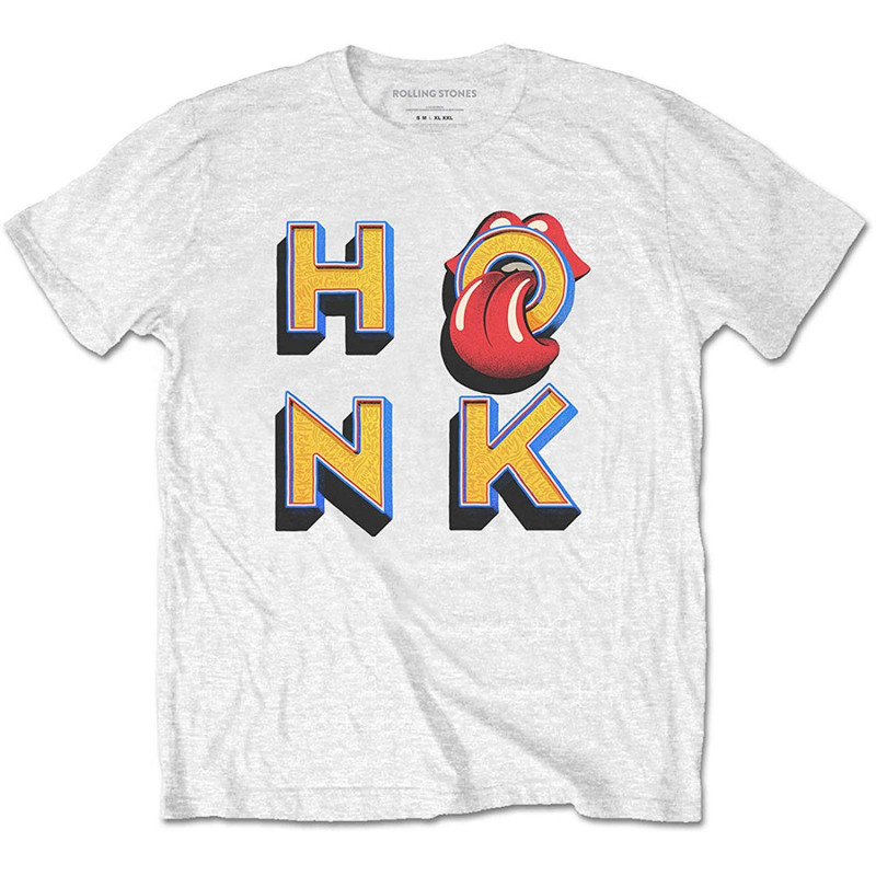 THE ROLLING STONES UNISEX TEE: HONK LETTERS (SMALL)