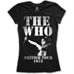 THE WHO LADIES TEE: BRITISH TOUR 1973 (XX-LARGE)