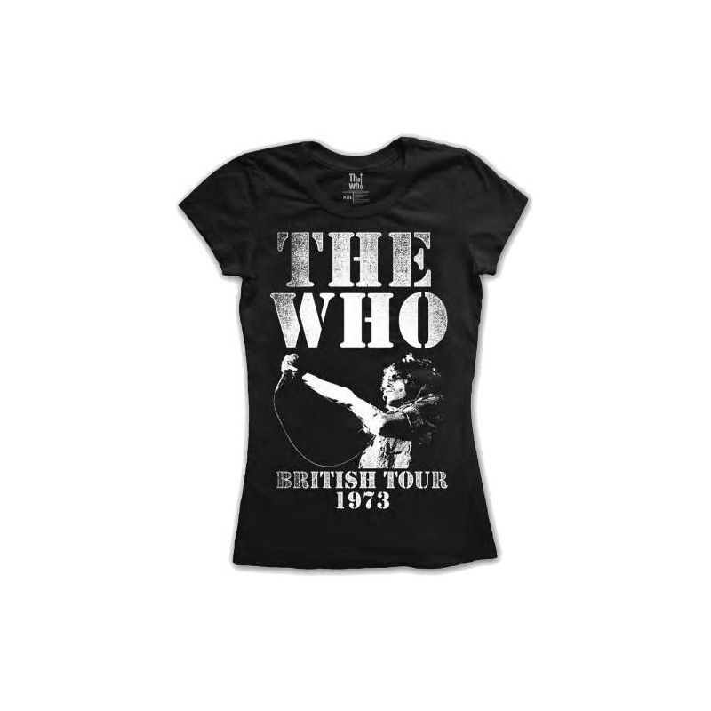 THE WHO LADIES TEE: BRITISH TOUR 1973 (XX-LARGE)