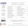 SONGS FOR VOICE AND GUITAR
