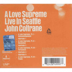 A LOVE SUPREME LIVE IN SEATTLE