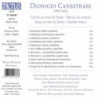 CANESTRARI: LIRICHE SU VERSI DI DANTE