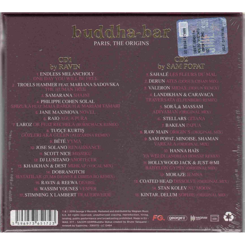 BUDDHA BAR VOL.21 - PARIS THE ORIGINS