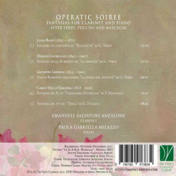 OPERATIC SOIREE: FANTASIAS FOR CLARINET