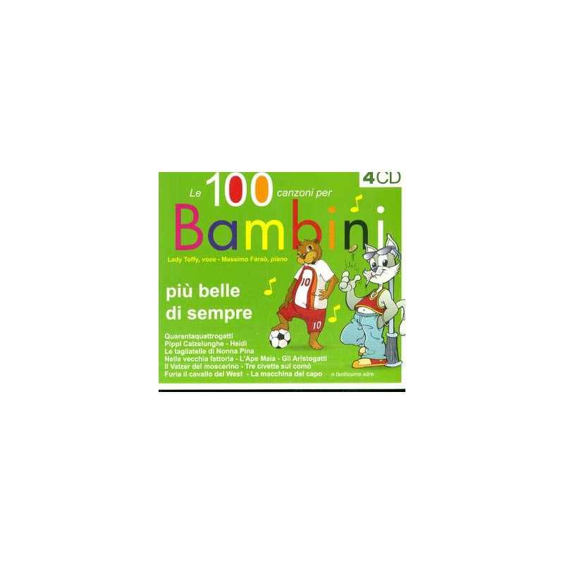 LE 100 CANZONI PIU BELLE PER BAMBINI (BOX4CD)